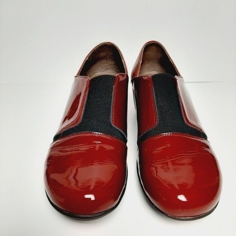 WONDERS Spain Wedge Loafers Red Patent Leather Sz Eur 40 | US 8.5 - Picture 8 of 14